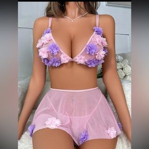New Inventory 💥Appliqué Mesh Lingerie Set💥